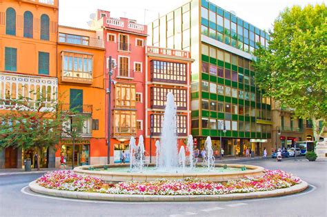 mallorca shopping street.